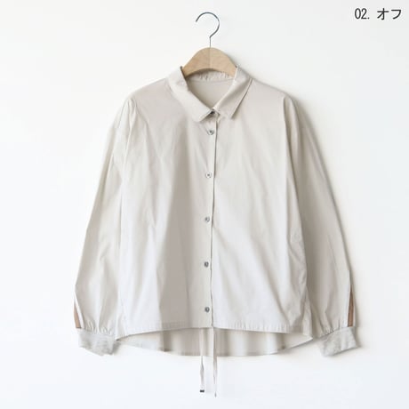 バックラインアクセントシャツ[61713707]naturalmist