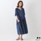 ブロッキングチェックギャザーフレアワンピース\n\n[41416294]natural mist