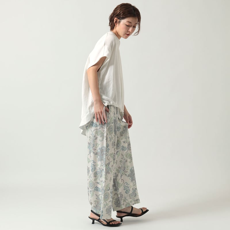 メラーンジュ melange ボタニカル柄パンツ 楽天市場】ルメランジュ ルメランジェ Le Melange 柄ベイカー
