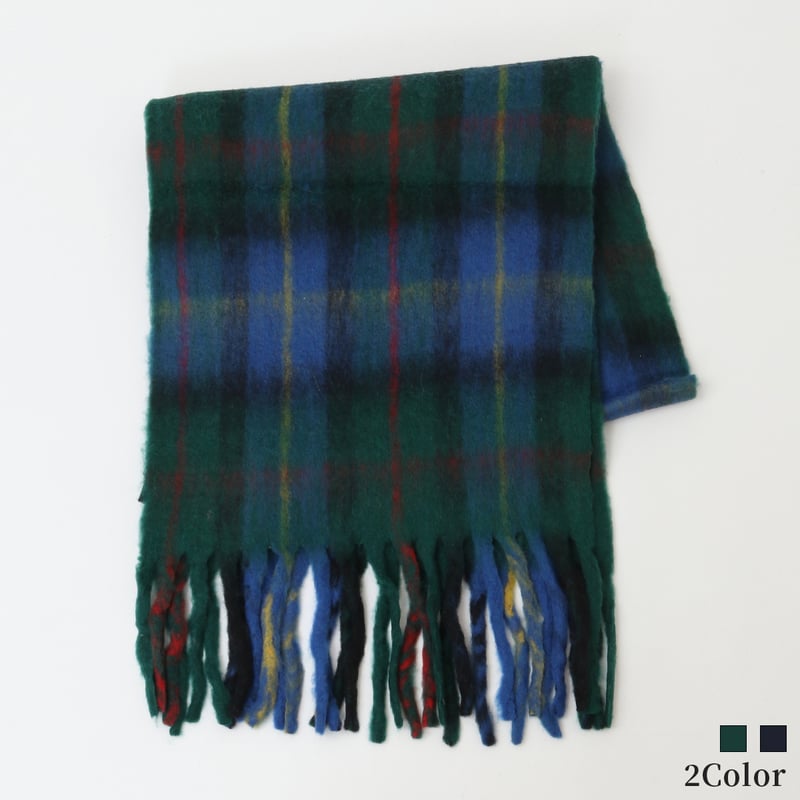 BURBERRY チェック柄マフラー フリンジ付き Burberry ファッション 青 チェック柄 マフラー フリンジ付き