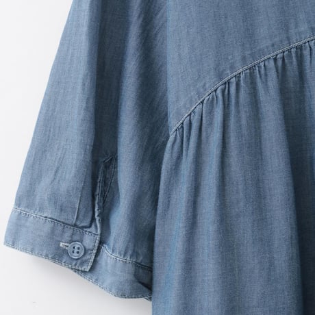 【洗える】バックティアードデニムデザインワンピース

[71216413]natural mist