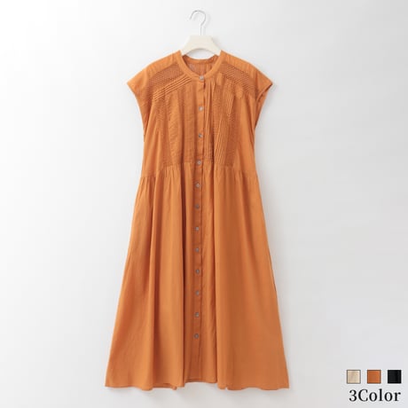 コットンレースピンタックデザインワンピース

[61716378]natural mist