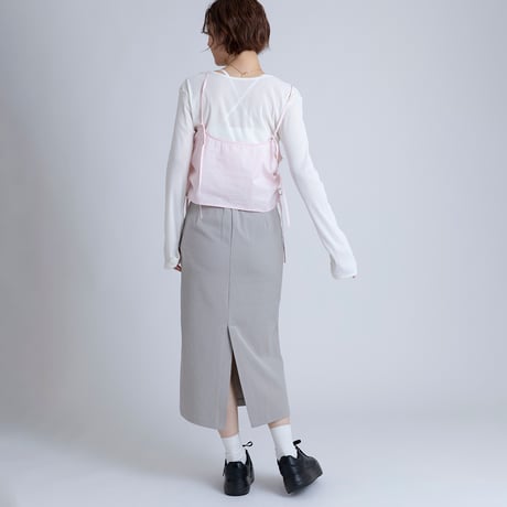 ストライプギャザービスチェ[15843025]オンライン限定