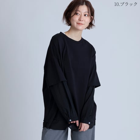 レイヤード風オーバーサイズT[15841024]オンライン限定