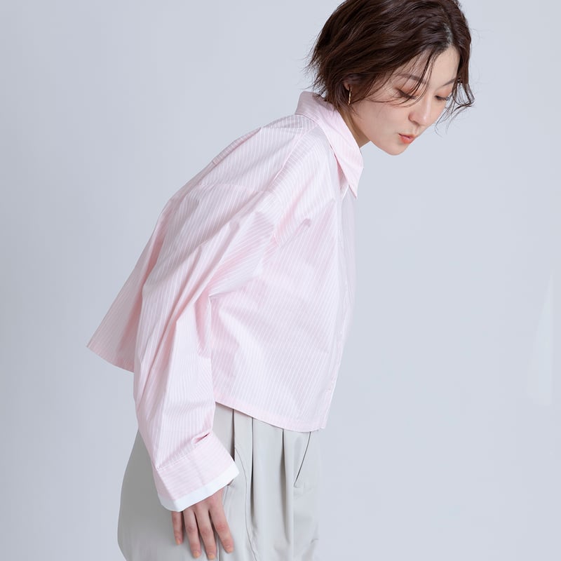 ストライプショートシャツ[15843026]オンライン限定 | natural mist Class