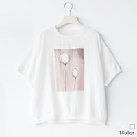 【COOL TUCH】フラワープリントプルオーバー[22011619]natural mist