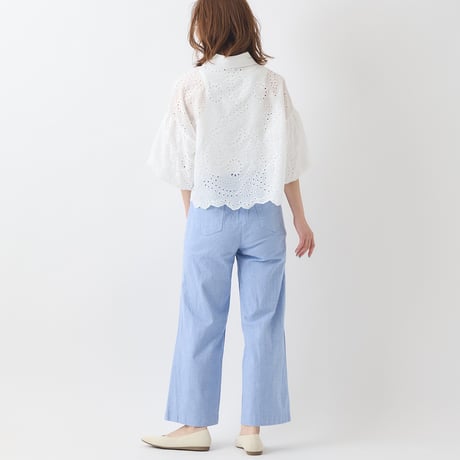 デザインポケットワイドパンツ[31917157]natural mist