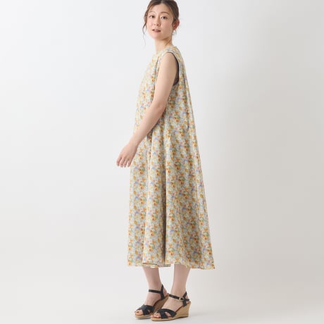 【リバーシブル】カラフルフラワープリントワンピース[41416233]natural mist