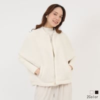 ドロップショルダーボアベスト[3012661]natural mist