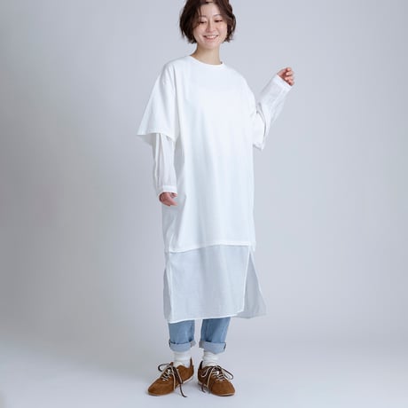 レイヤード風オーバーサイズワンピース[15846051]オンライン限定
