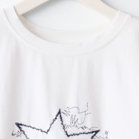 異素材切替えミシン刺繍カットソー[41411595]naturalmist