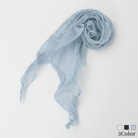 レース×シアーコンビストール  [61318214]natural mist