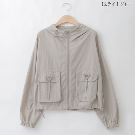 【洗える】ナイロンジップアップブルゾン  [41714446]natural mist