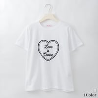 ハートフロッキーロゴプリントTシャツ

[14951318]&Noel