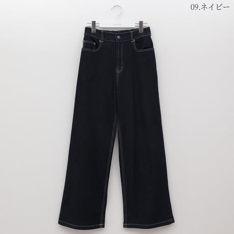 配色ステッチストレートパンツ[15727105]capricious