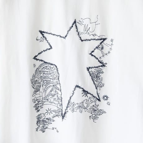 異素材切替えミシン刺繍カットソー[41411595]naturalmist