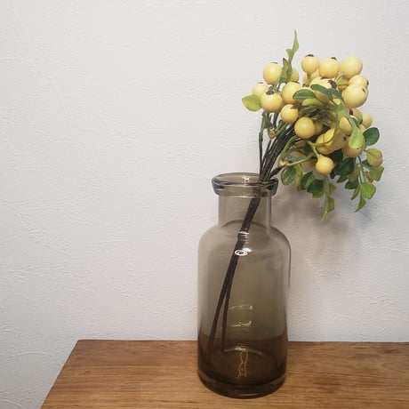 コーヒー色の透明 花瓶