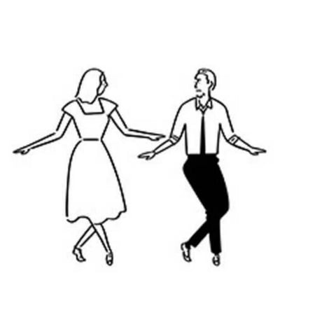 カップル ダンス ファブリック ポスター