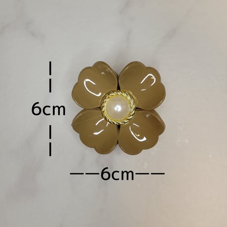 大人カラーのお花クリップ