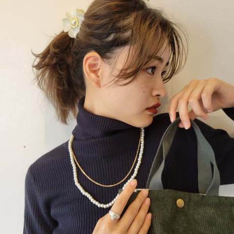 大人カラーのお花クリップ