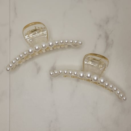 パールロングバンスクリップ