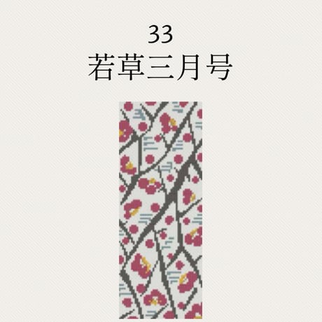 【33若草三月号】糸と刺繍布と針のセット
