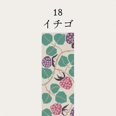 【18イチゴ】糸と刺繍布と針のセット