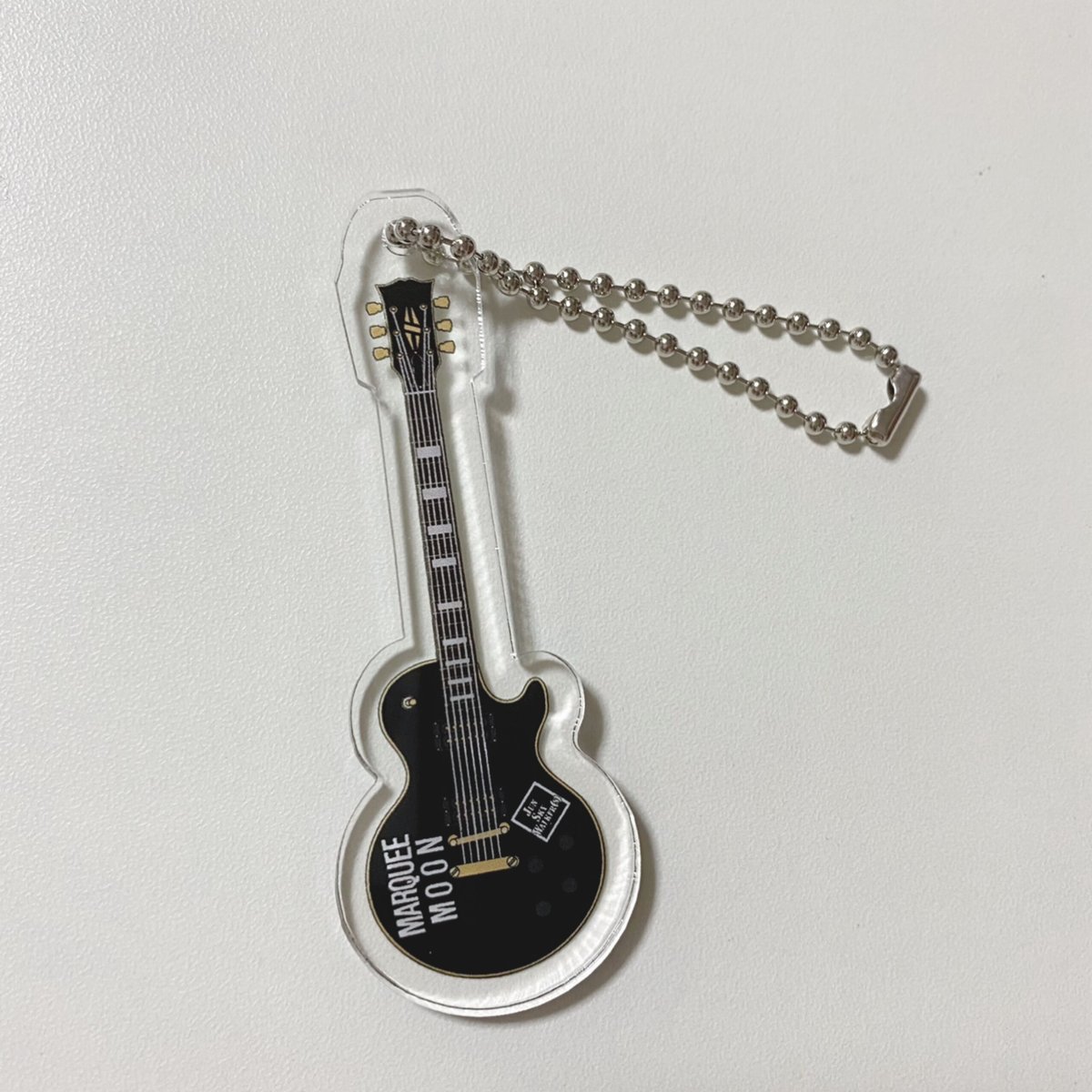 ひまわりページ アコースティックギター お月様シェイカーキーホルダー ひまわりページ アコースティックギター お月様シェイカー