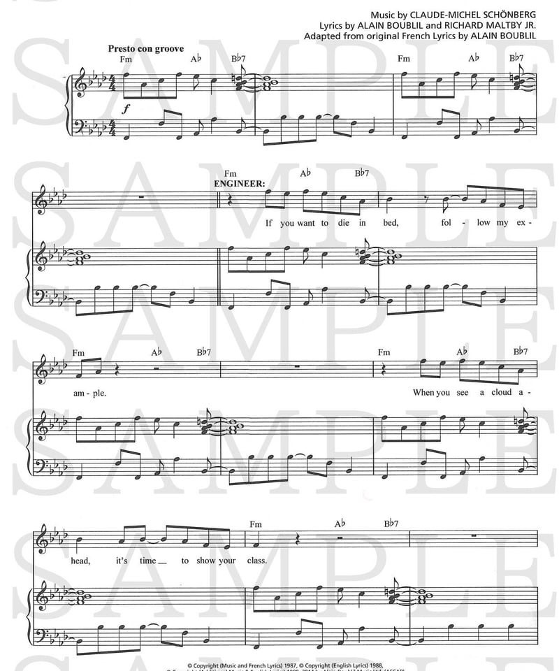 半額】Miss Saigon オーケストラ楽譜 約600ページ 半額】Miss