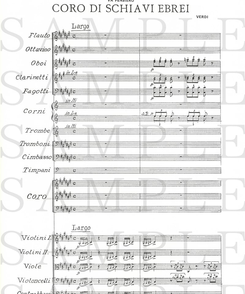 A512401】G. ヴェルディ：行け、わが思いよ、黄金の翼に乗って