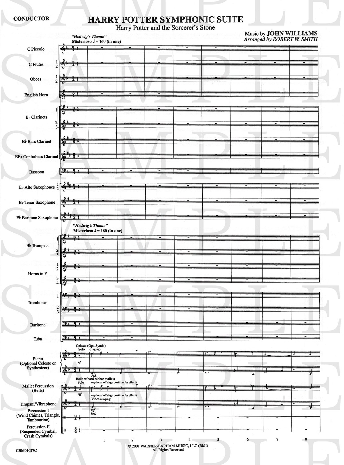 CBM01027】交響組曲「ハリー・ポッターと賢者の石」＜吹奏楽
