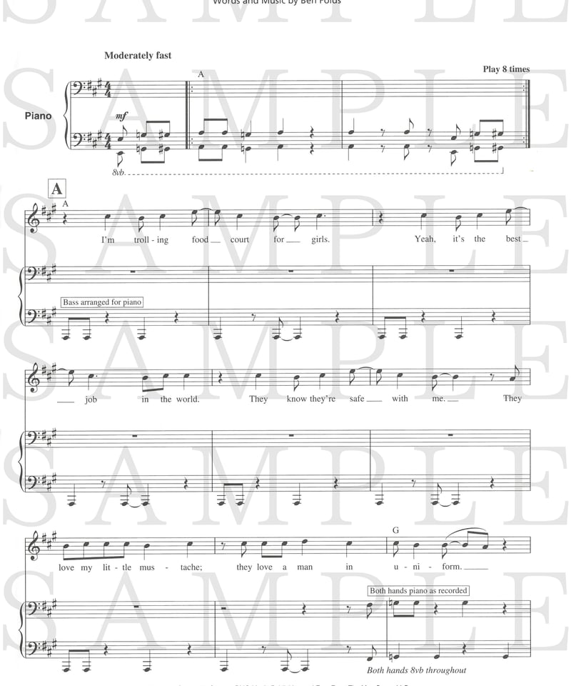 00-36448】ベン・フォールズ・ファイブ：スーパー・サニー・スピード