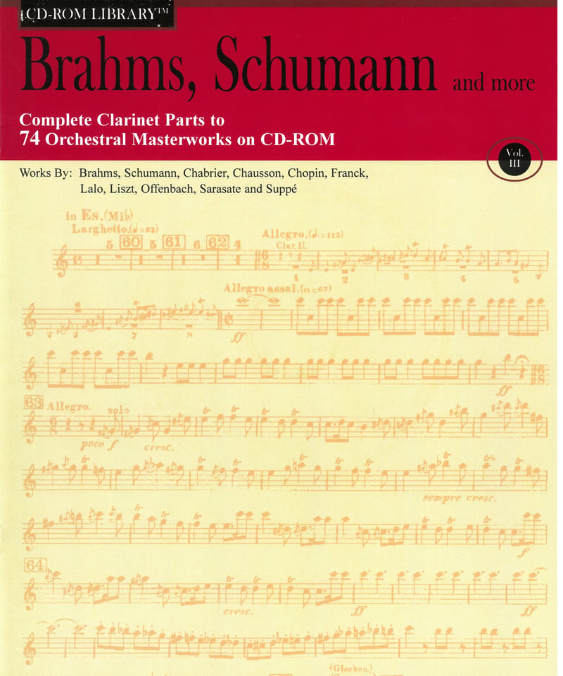 2冊組 Orchestra Musician’s CD-ROM Library 00220101】〔クラリネット用〕オーケストラ・ミュージシャンズCD-ROM