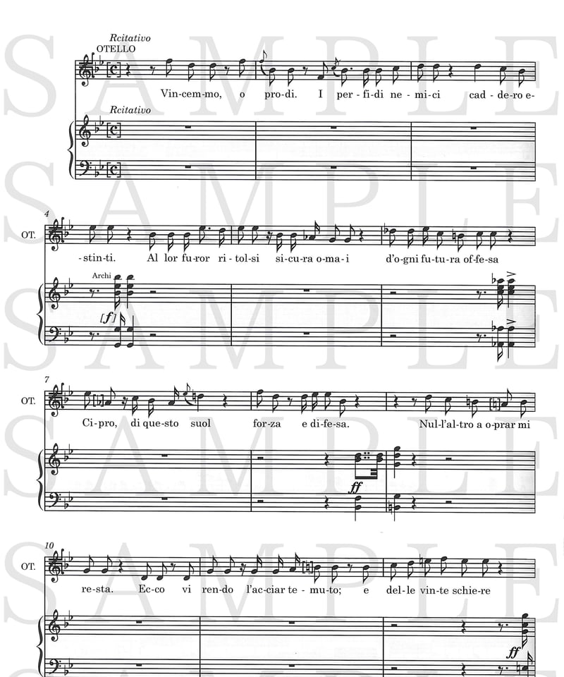 CP13459900】ロッシーニ：歌劇「オテロ」＜ヴォーカルスコア