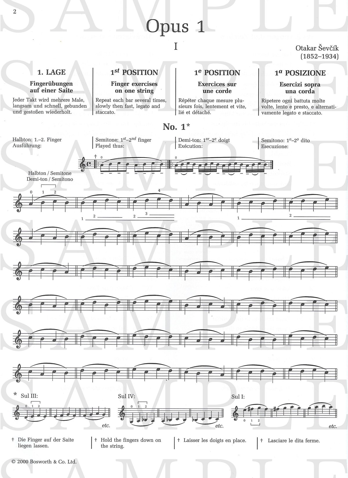 シェフチーク(セヴシック)ヴィオラ教本セット