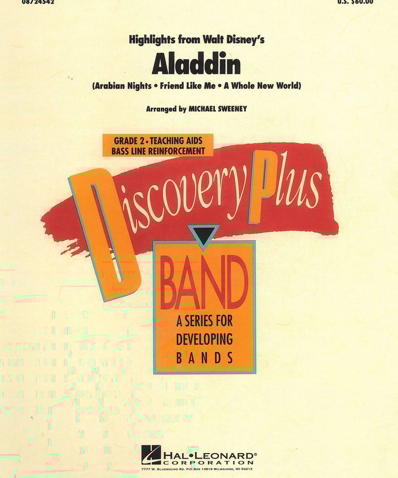 08724542】「アラジン」ハイライト＜吹奏楽＞ | Second Rate Shop