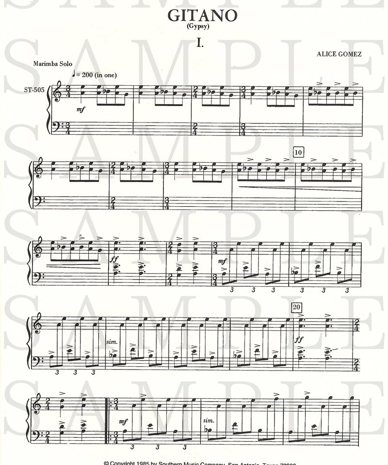 マリンバ楽譜とスティックセット 楽譜】千本桜 マリンバソロ版 senbonzakura for solo marimba