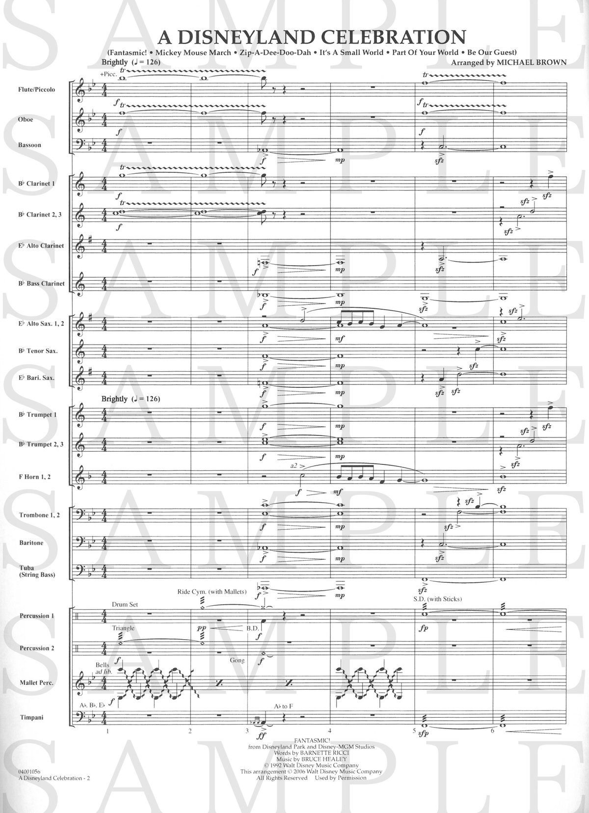 吹奏楽　楽譜　ディズニーランド50周年セレブレーション　CD付き 04001055】ディズニーランド50周年セレブレーション＜吹奏楽
