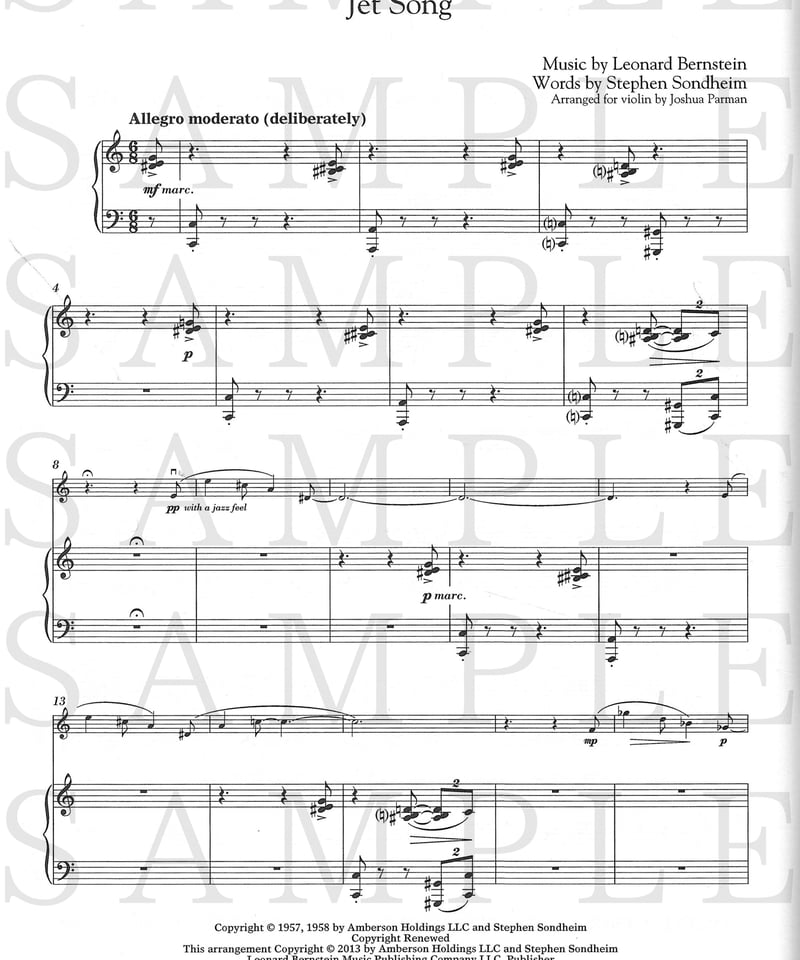 ウエストサイドストーリー  オーケストラスコア アカデミアミュージック / West Side Story, Symphonic Dances