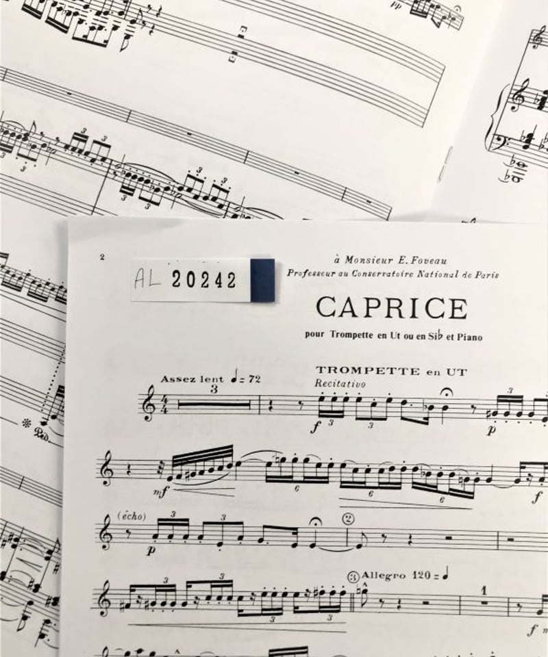 (未使用･未開封品)ボザ : カプリス トランペットとピアノのための (トランペット、ピアノ) ルデュック出版 AL20242】ボザ：カプリス＜トランペット＆ピアノ＞ | Second Rate Shop