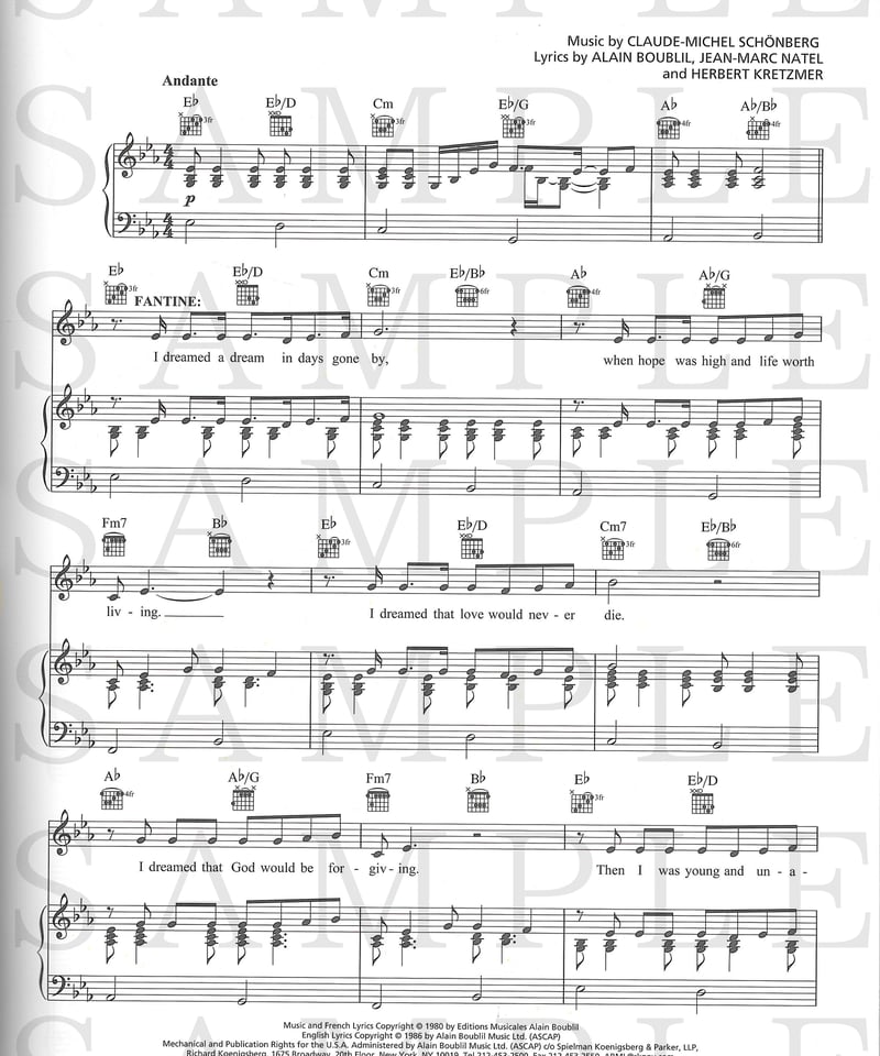 うさまる様専用 吹奏楽楽譜 シェーンベルク / レ・ミゼラブル