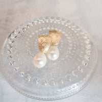 Drop Perl earring ＊White color＊E38