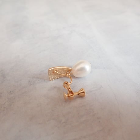 Drop Perl earring ＊White color＊E38