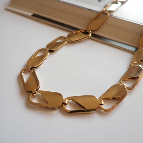 （再販）Brass Design Chain Necklace N22