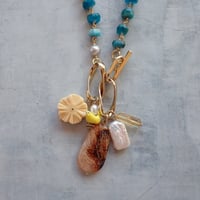 Mix charm NC ✴︎ carnelian × blue apatite ✴︎- N87
