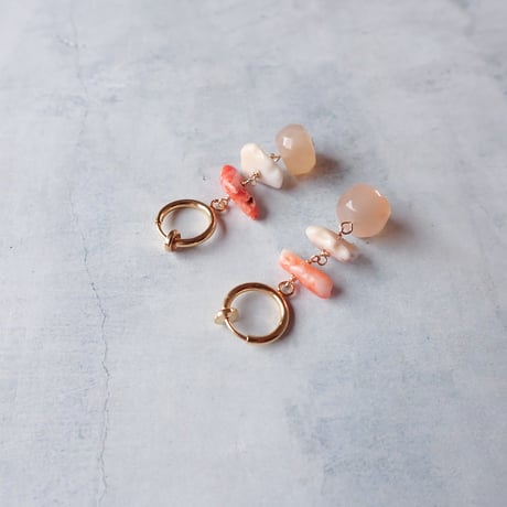 orange moonstone × coral − E223
