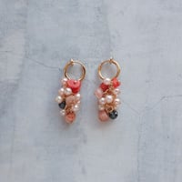 pink × pink earring - E203