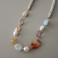 Mix stones × rope NC ✴︎carnelian✴︎ - N81