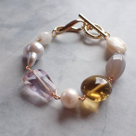Mix Stones Bracelet Ametrine B08