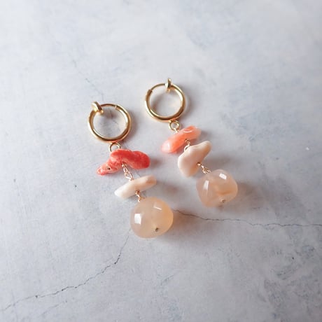 orange moonstone × coral − E223